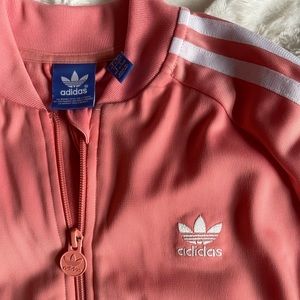Youth Adidas Pink Tracksuit Jacket